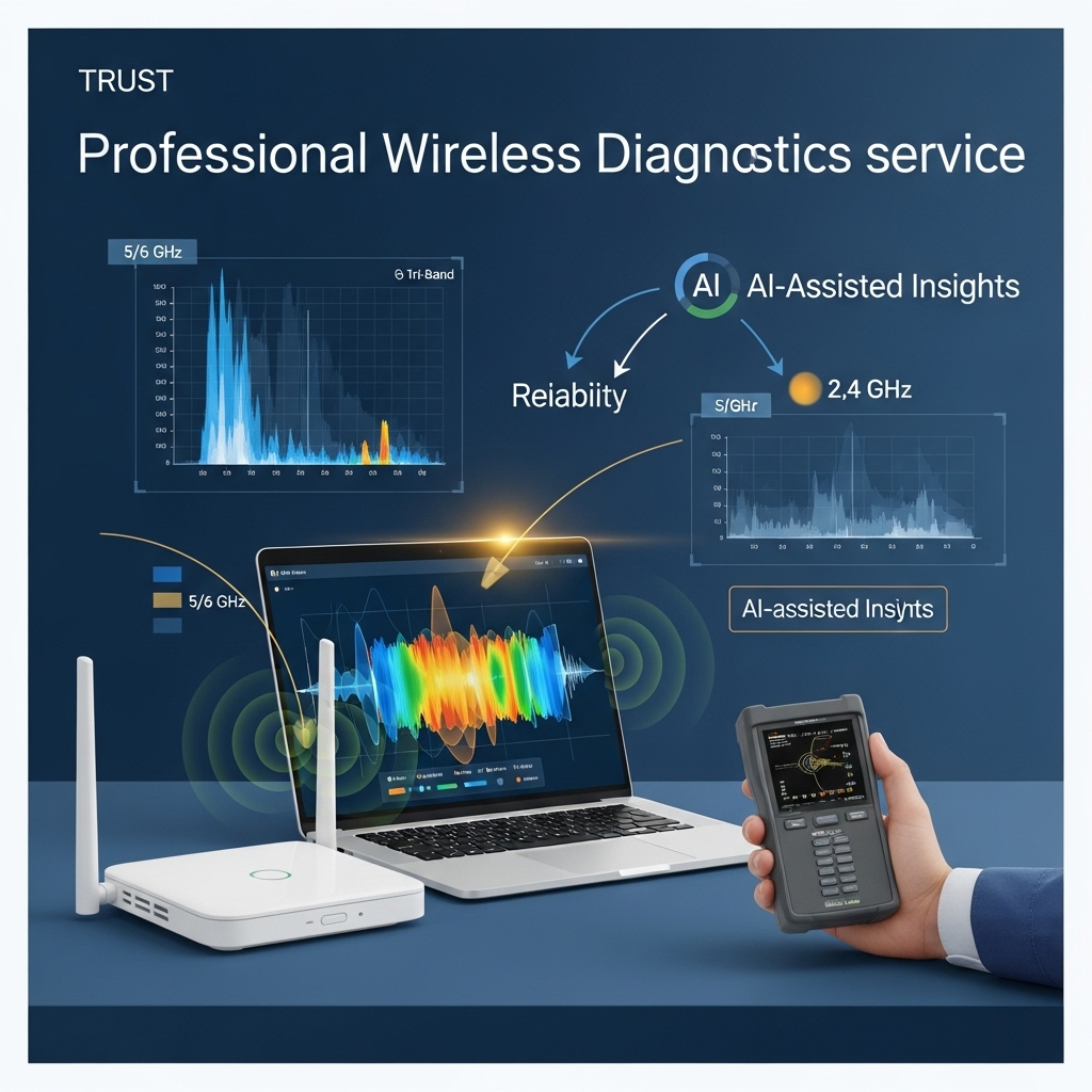 Wi-Fi 6/6E 대비: 무선 진단으로 채널·간섭·WPA3 최적화